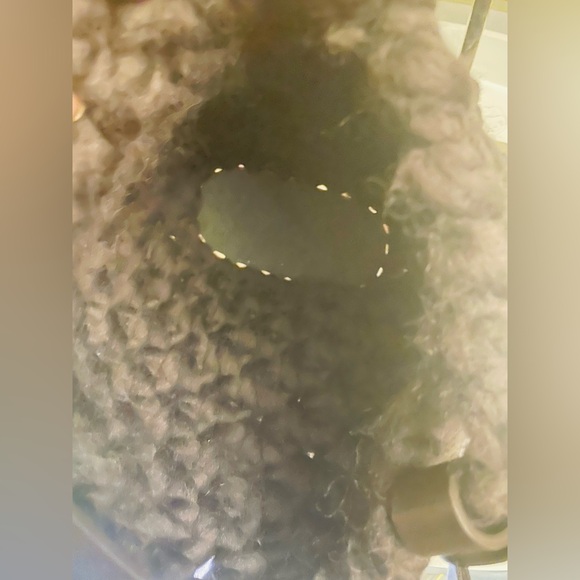 FURLA WOVEN WOOL HANDBAG & Half Moon Black Leather Clutch - Picture 6 of 13